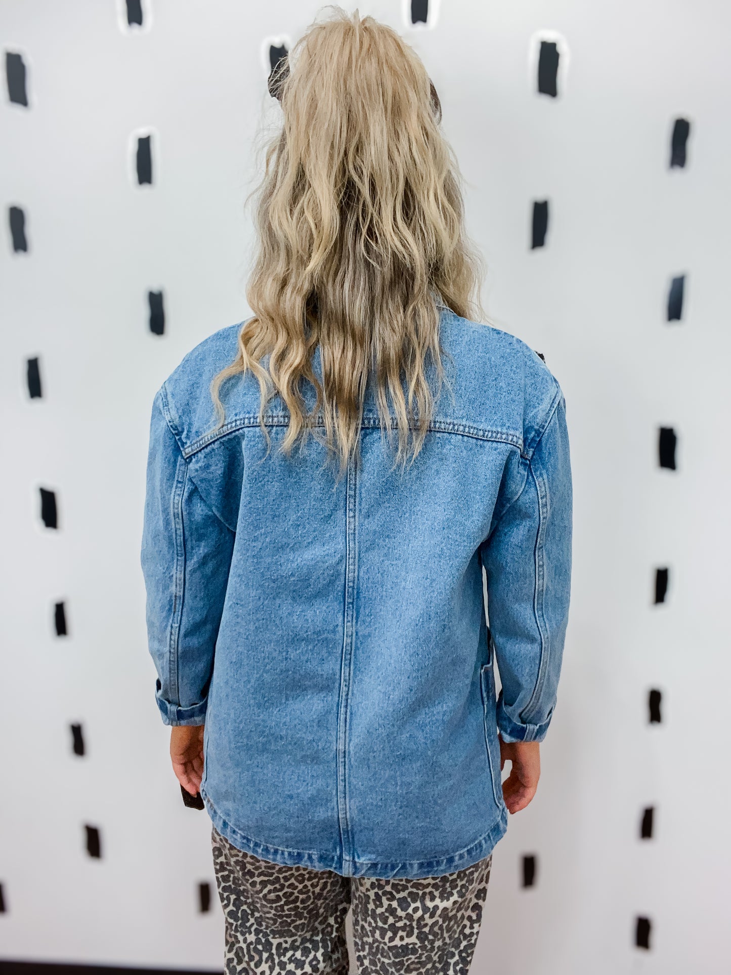 Denim Oversized Blazer