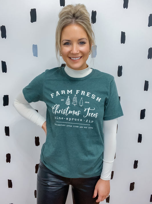 H.Forest Farm Fresh Christmas Graphic Tee